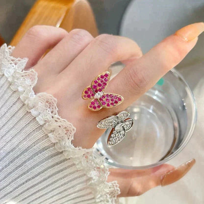 [Stars Jewelry]TWIN BUTTERFLY DIAMOND RING
