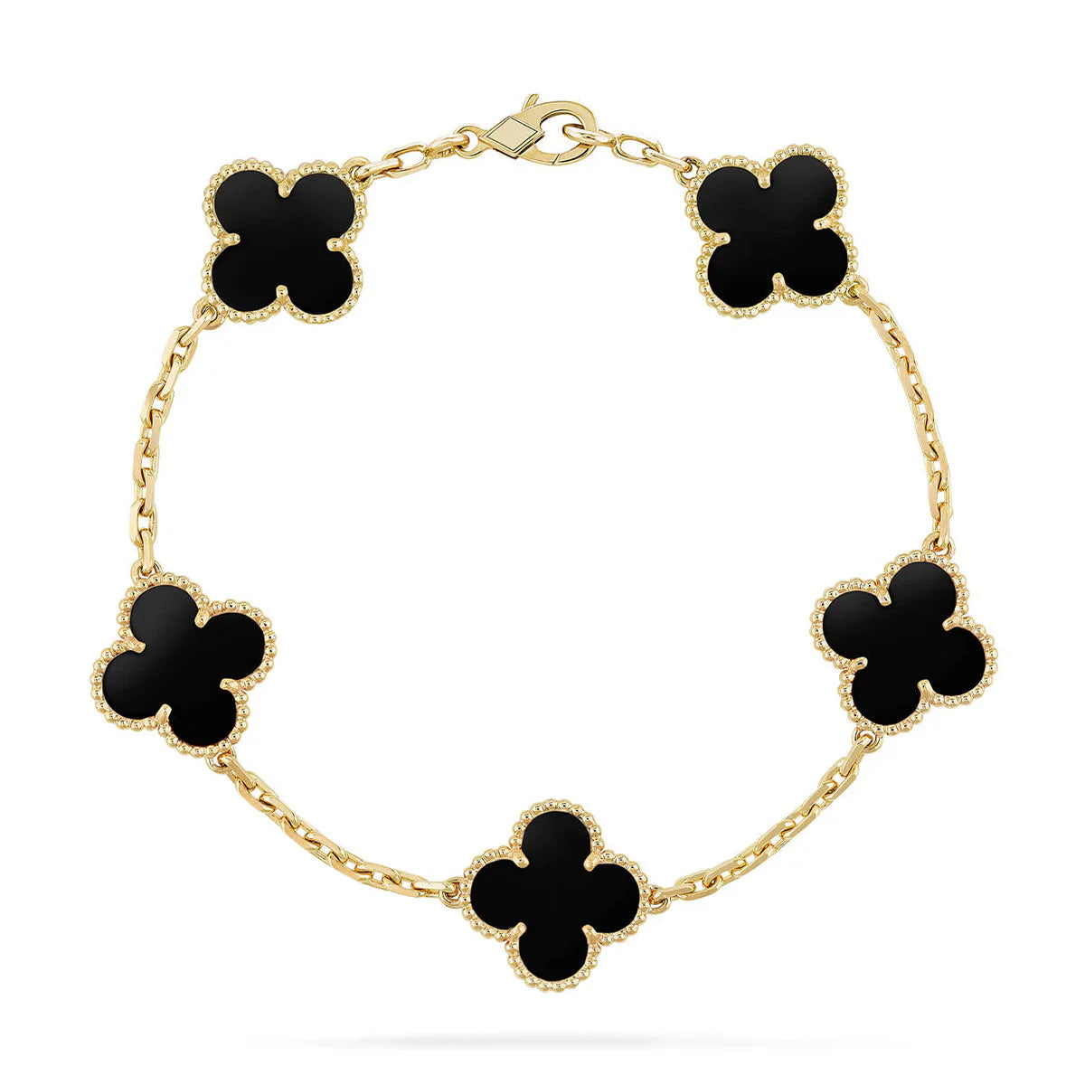 [Stars Jewelry] CLOVER 5 MOTIF ONYXS BRACELET COLLECTION