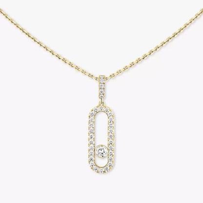 [Stars Jewelry]Move Uno Diamond Necklace in Rose Gold