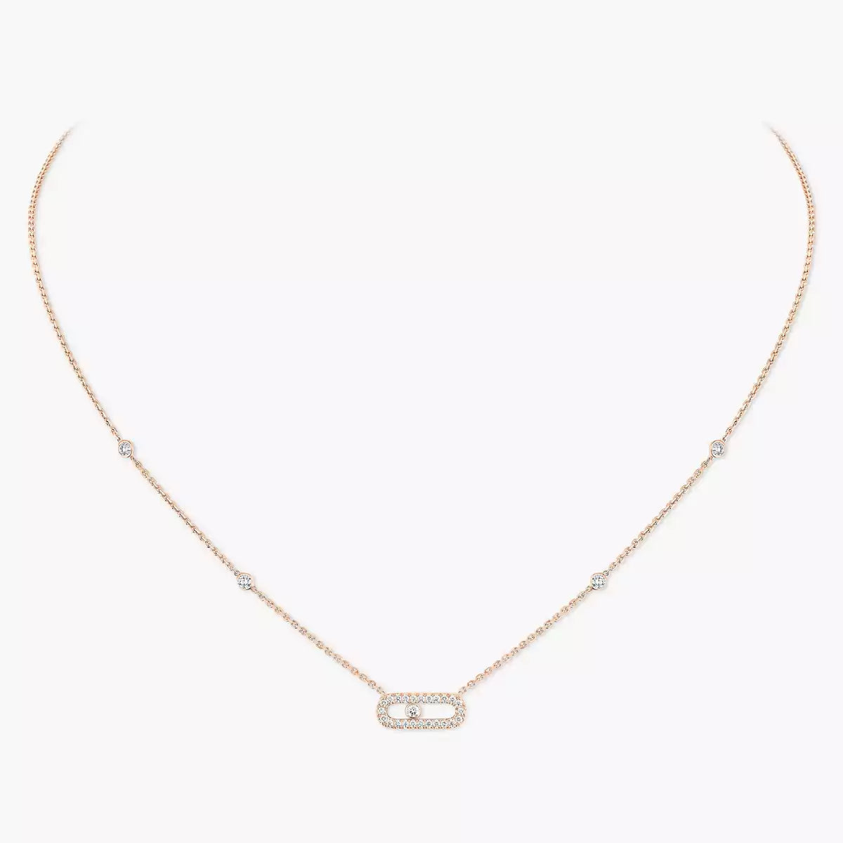 [Stars Jewelry]Diamond Necklace Move Uno