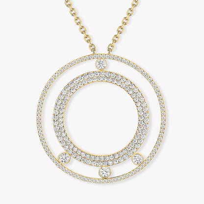[Stars Jewelry]Move Romane Long Pave_-Set Diamond Necklace