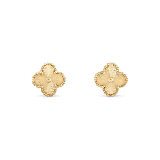 [Stars Jewelry]CLOVER MEDIUM 1 MOTIFS LASER EARRINGS